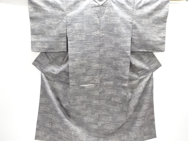 霞模様織り出し手織り紬着物